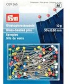 Prym Glaskop-spelden Universeel, 100 Stuks Knopspelden, Multicolor