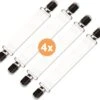 LaundrySpecialist Universele Lakenspanners - Set Van 4 Stuks - Multifunctioneel - Overtrekspanners Voor Jouw Strijkplankhoes