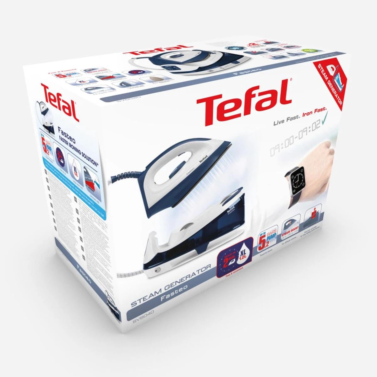 Tefal Strijkijzer Met Stoomgenerator - Fasteo SV6040 - Image 11