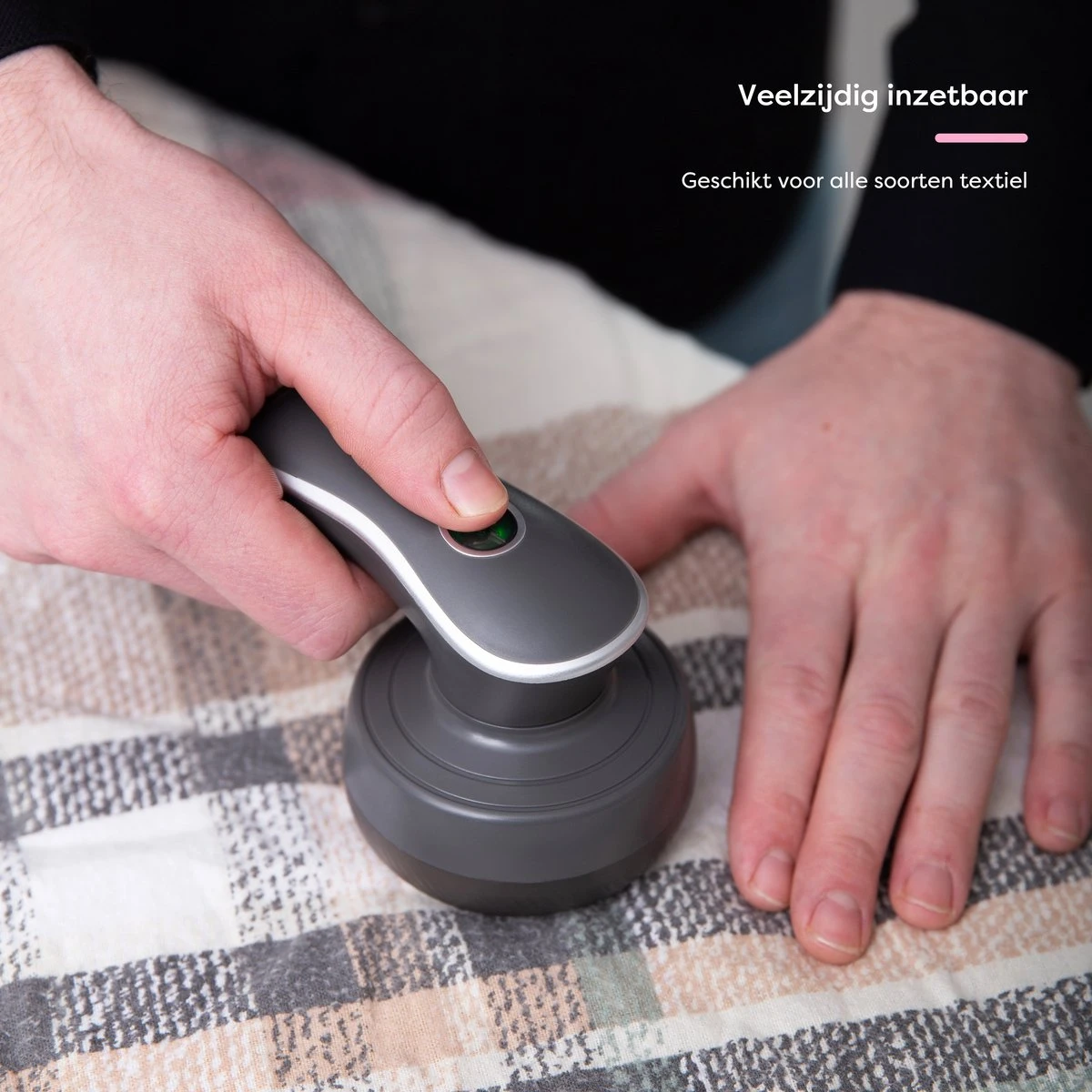 Fineza Pluizenverwijderaar – Electrisch – Ontpluizer – Ontpiller – Draadloos – Antraciet - Image 2