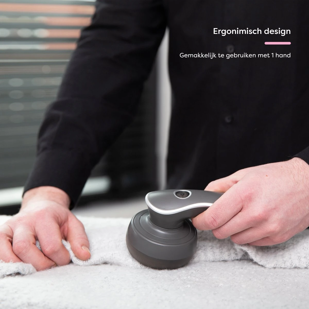 Fineza Pluizenverwijderaar – Electrisch – Ontpluizer – Ontpiller – Draadloos – Antraciet - Image 7