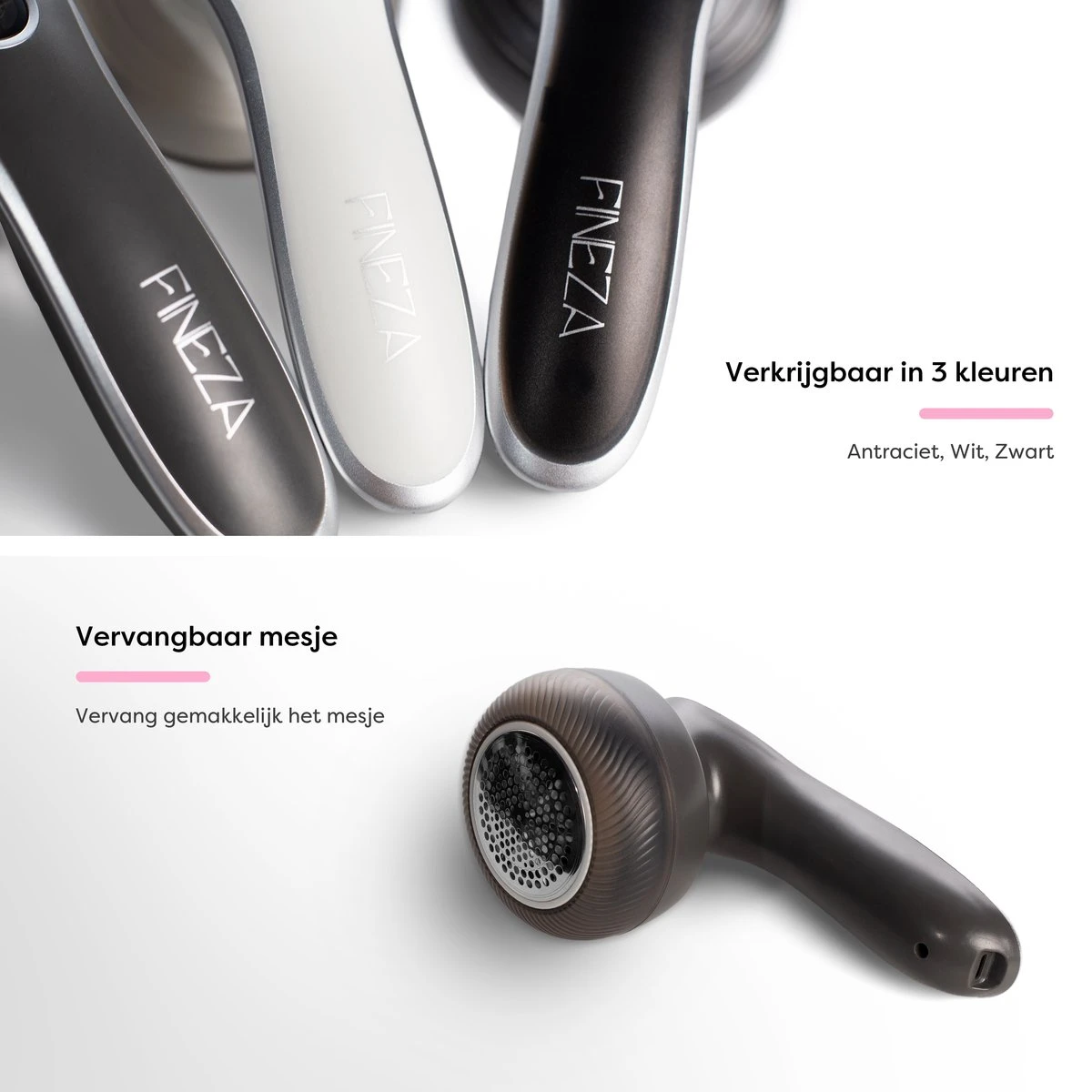 Fineza Pluizenverwijderaar – Electrisch – Ontpluizer – Ontpiller – Draadloos – Antraciet - Image 8