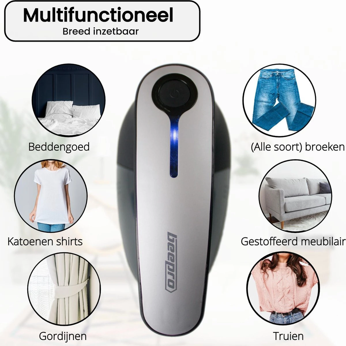 Beepro® Elektrische Pluizenverwijderaar - Ontpluizer - Draadloos En Oplaadbaar - Zwart - Image 11