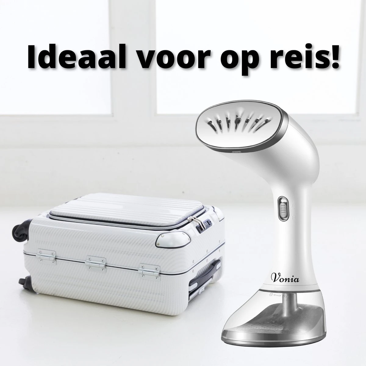 Vonia Kledingstomer - Handstomer - Stoomreiniger Kleding - Stoomapparaat Kleding – 350ML - Wit - Image 10