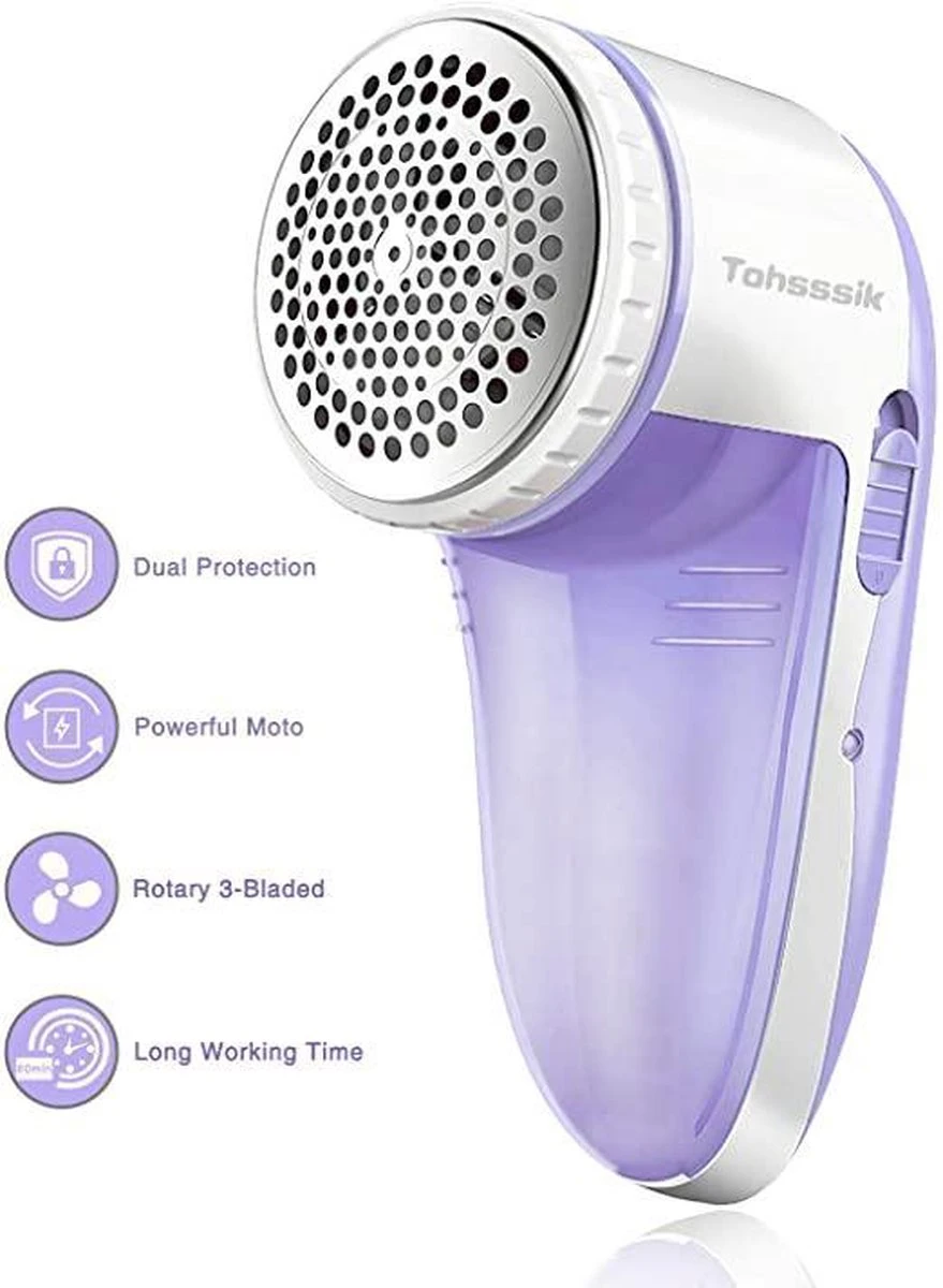 Surker SK-678 - Pluizentondeuse - Oplaadbaar - Paars