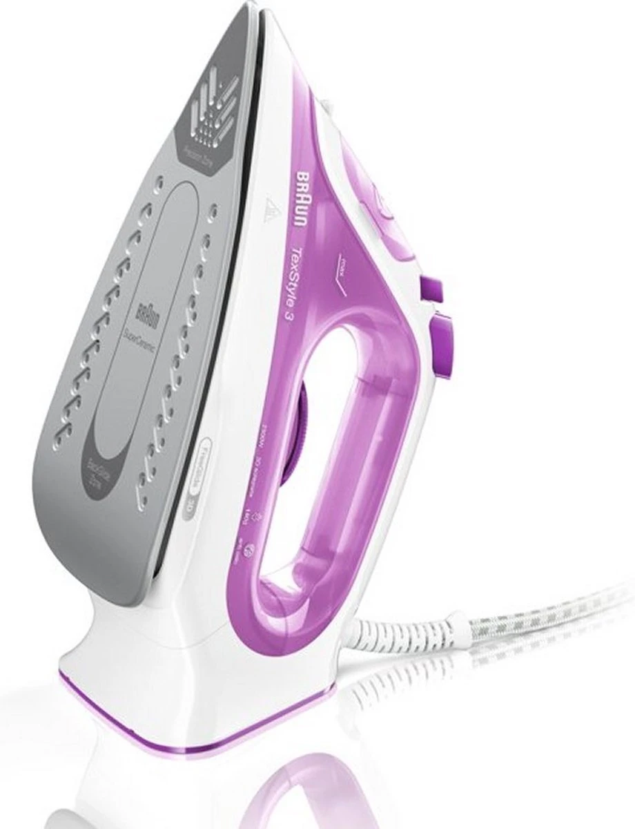Braun TexStyle 3 - SI 3030 PU - Stoomstrijkijzer - Paars - Image 2